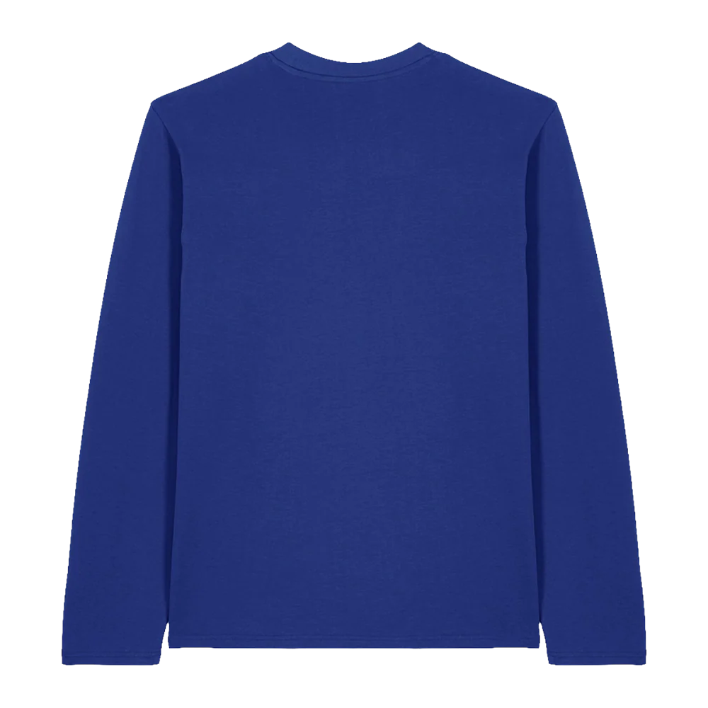 Repeat Logo Long Sleeve T-Shirt (Blue) - Image 3