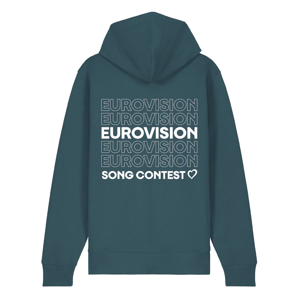 Repeat Logo Zip Thru Hoodie (Green) - Image 3