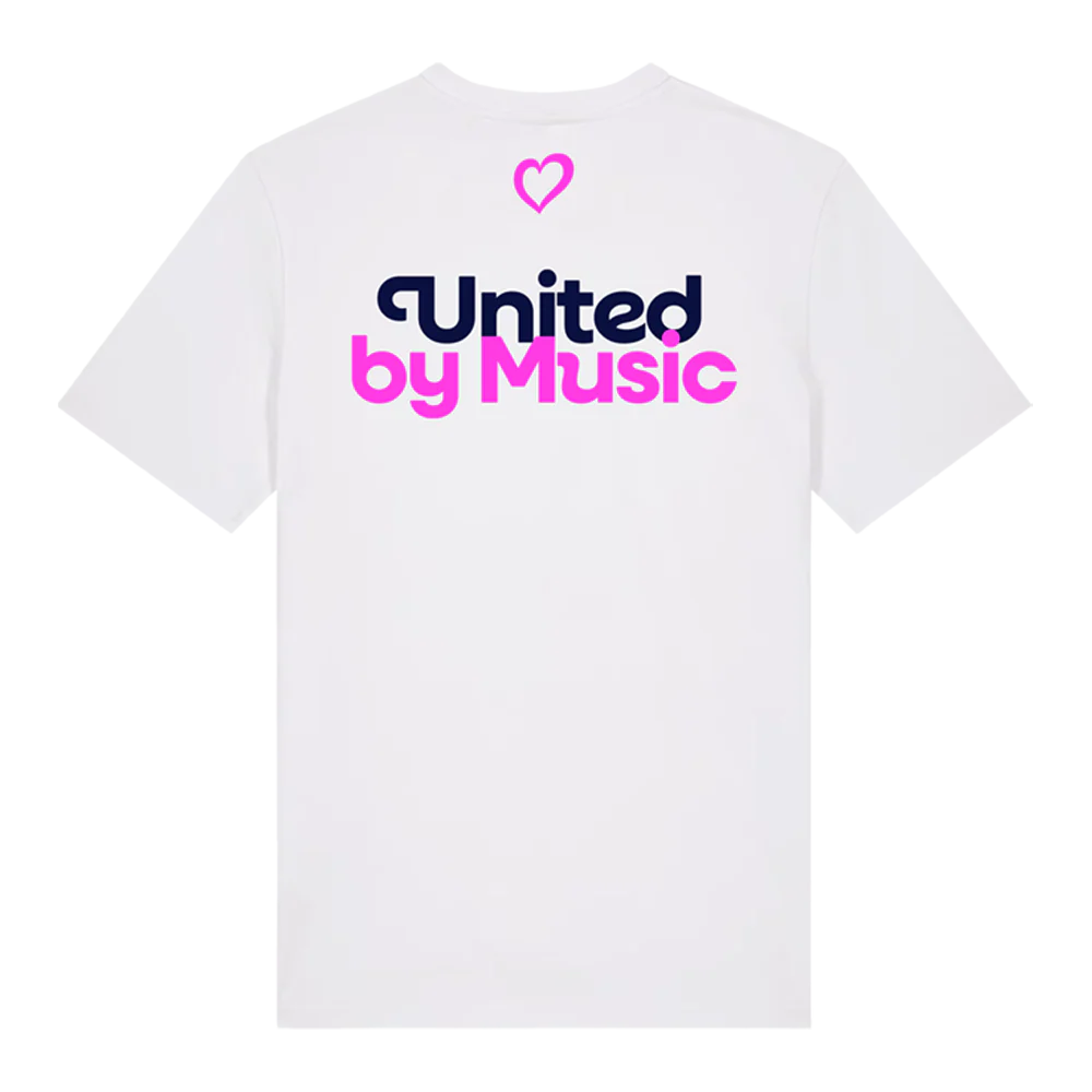 United By Music Front/Back - White - Image 3